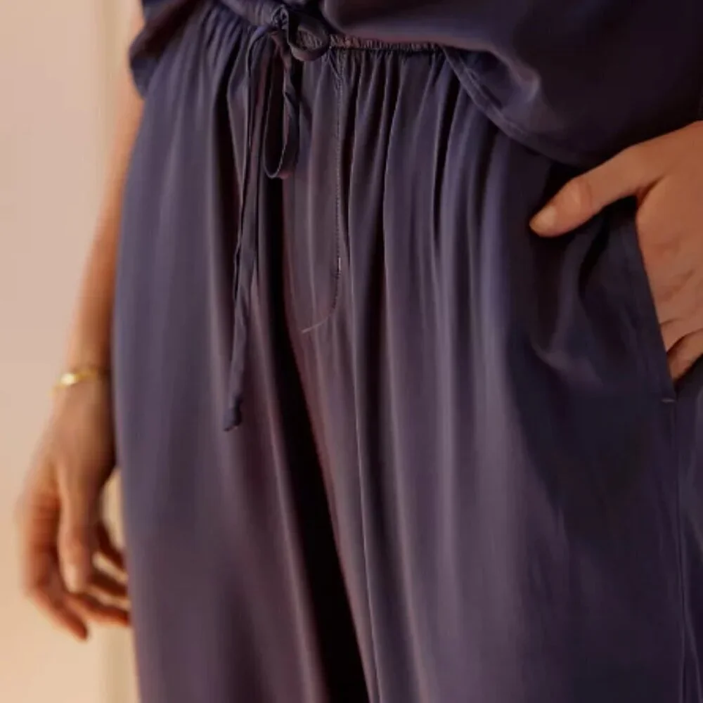 🏷 *NWT* Anthropologie Cloth & Stone Draped Joggers - Effortless Comfort & Style - Picture 10 of 11